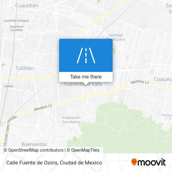 Calle Fuente de Osiris map