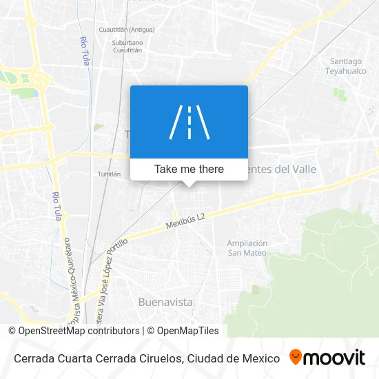 Cerrada Cuarta Cerrada Ciruelos map