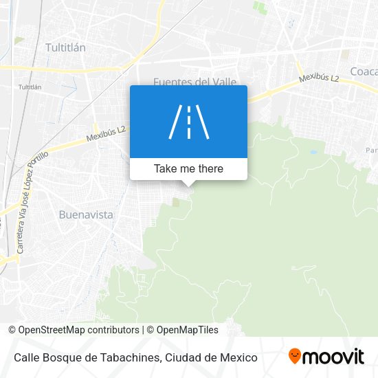 Mapa de Calle Bosque de Tabachines