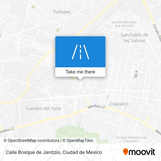 Mapa de Calle Bosque de Janitzio