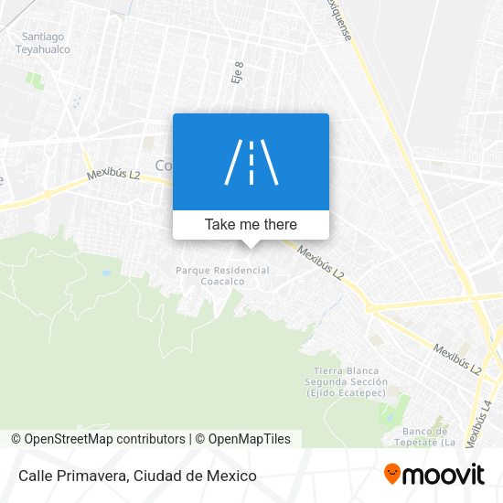 Calle Primavera map
