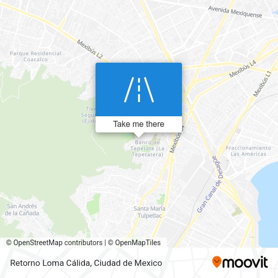 Retorno Loma Cálida map