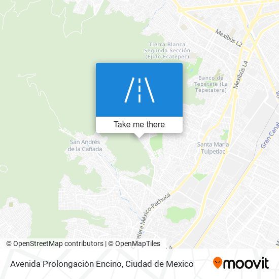 Mapa de Avenida Prolongación Encino