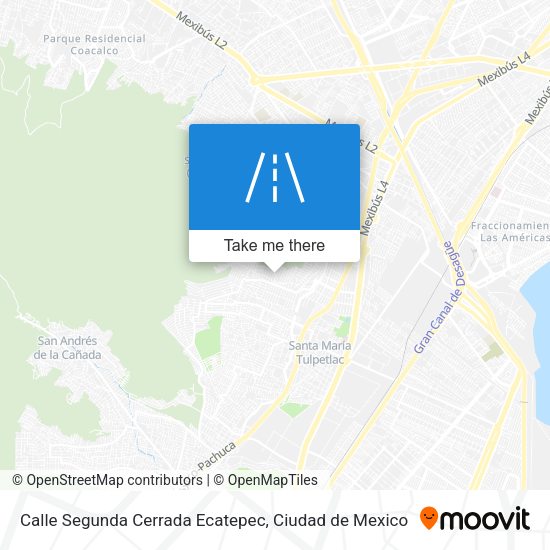 Calle Segunda Cerrada Ecatepec map