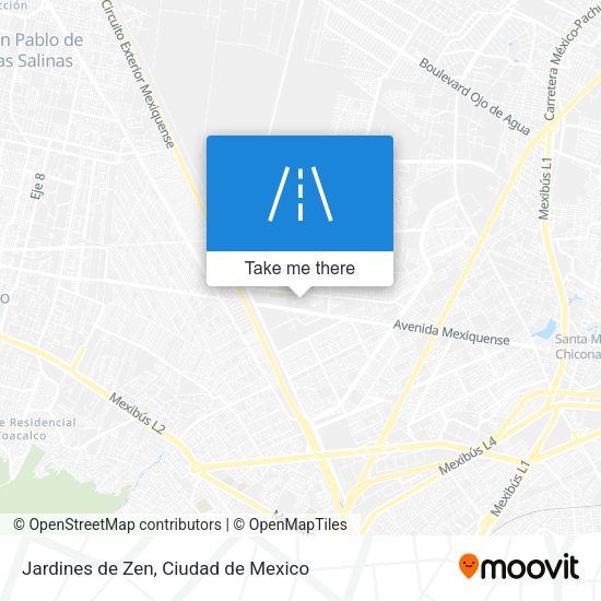 Jardines de Zen map