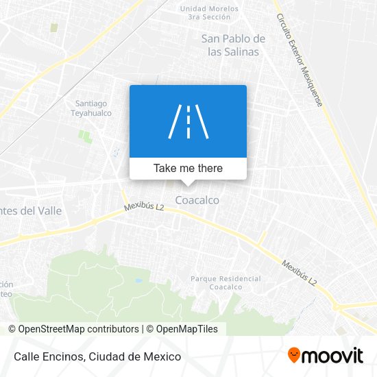Calle Encinos map