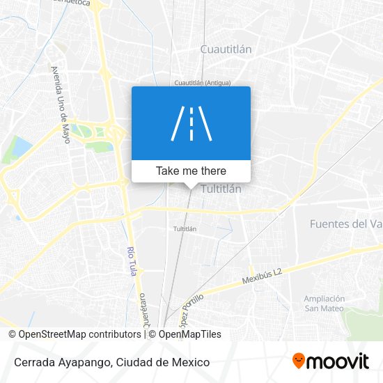 Cerrada Ayapango map