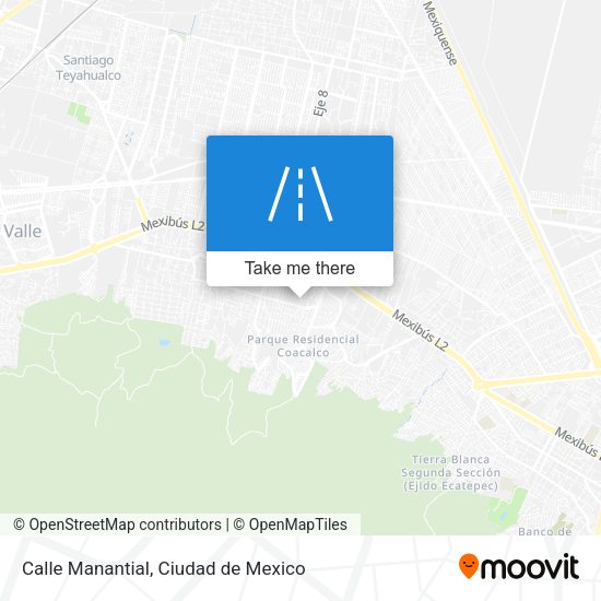 Calle Manantial map