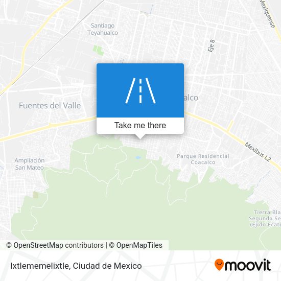 Mapa de Ixtlememelixtle
