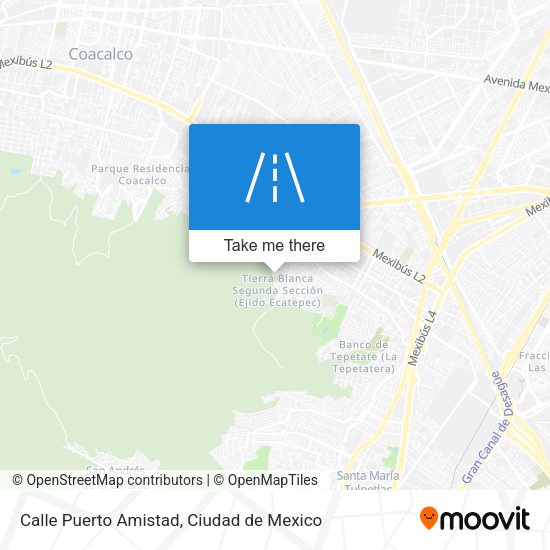 Calle Puerto Amistad map
