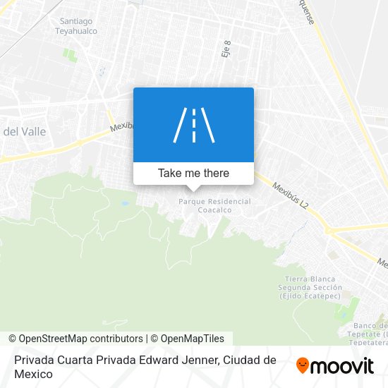 Privada Cuarta Privada Edward Jenner map