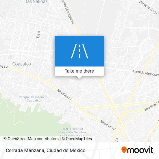 Cerrada Manzana map