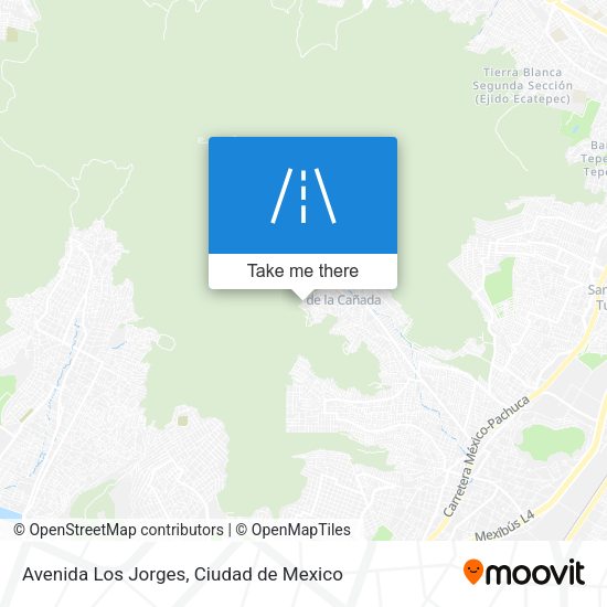 Avenida Los Jorges map