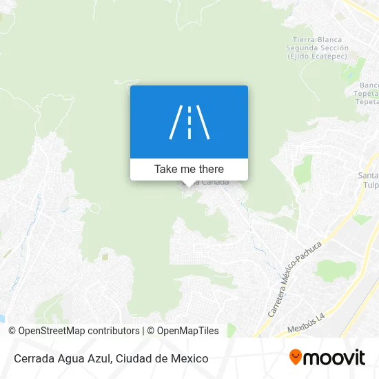 Cerrada Agua Azul map