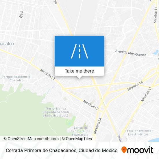 Cerrada Primera de Chabacanos map