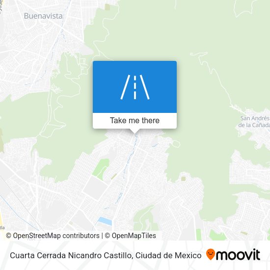Cuarta Cerrada Nicandro Castillo map