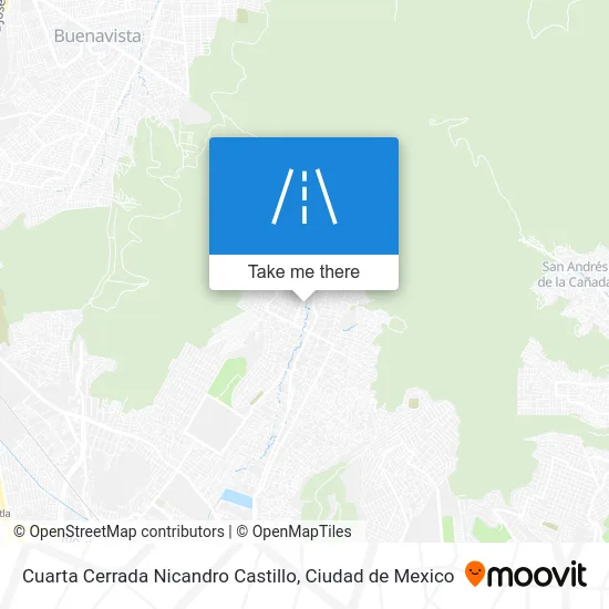 Cuarta Cerrada Nicandro Castillo map