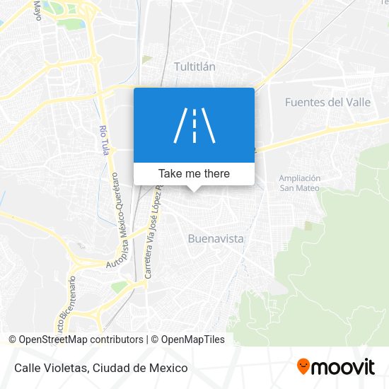 Calle Violetas map
