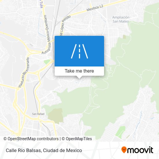 Calle Río Balsas map