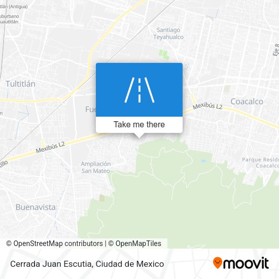 Mapa de Cerrada Juan Escutia