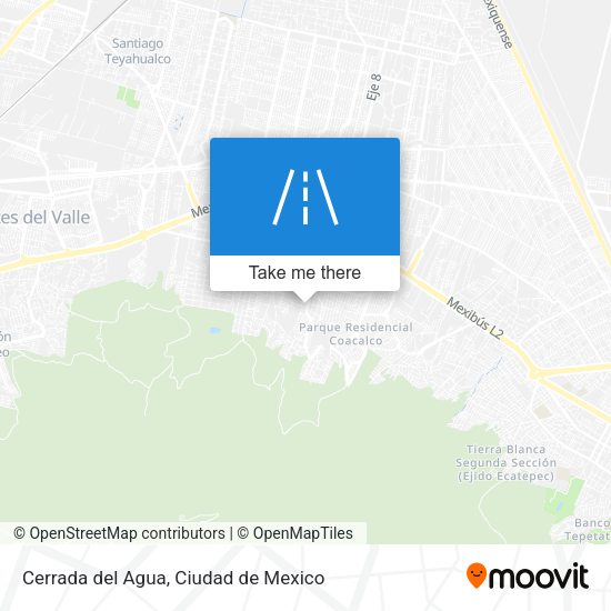 Mapa de Cerrada del Agua