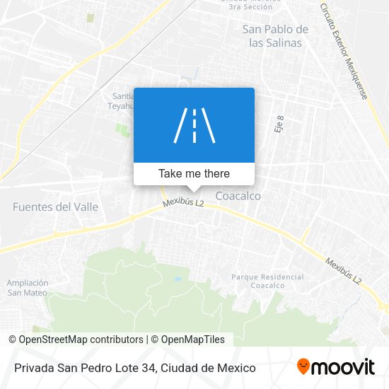 Privada San Pedro Lote 34 map