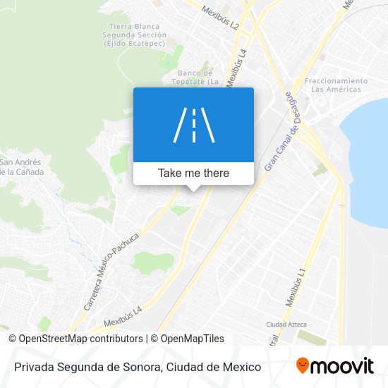 Privada Segunda de Sonora map