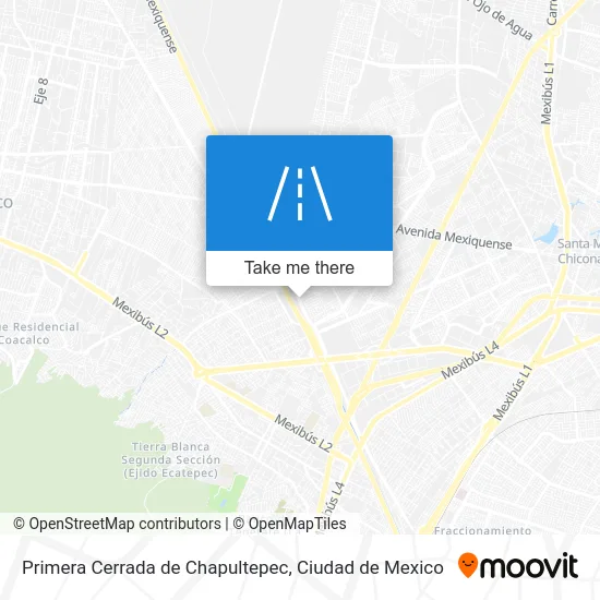 Primera Cerrada de Chapultepec map