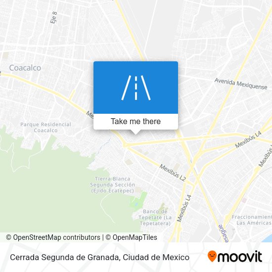 Mapa de Cerrada Segunda de Granada