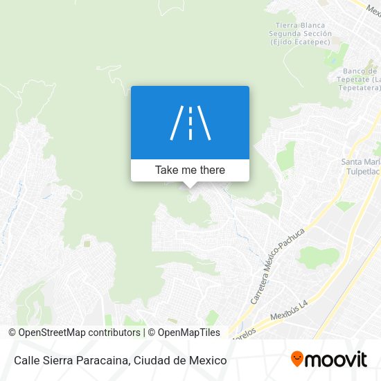 Calle Sierra Paracaina map