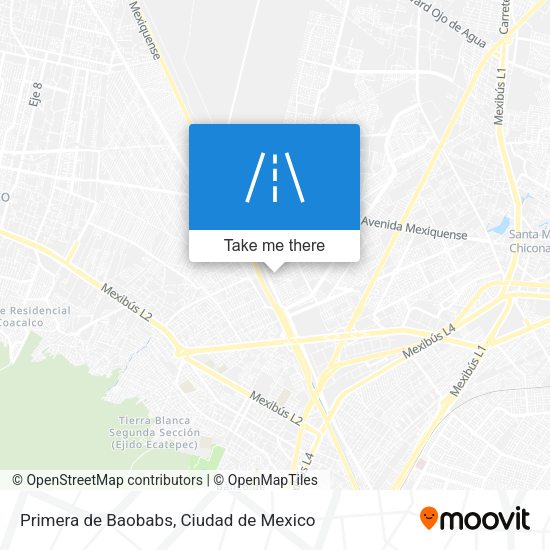 Primera de Baobabs map