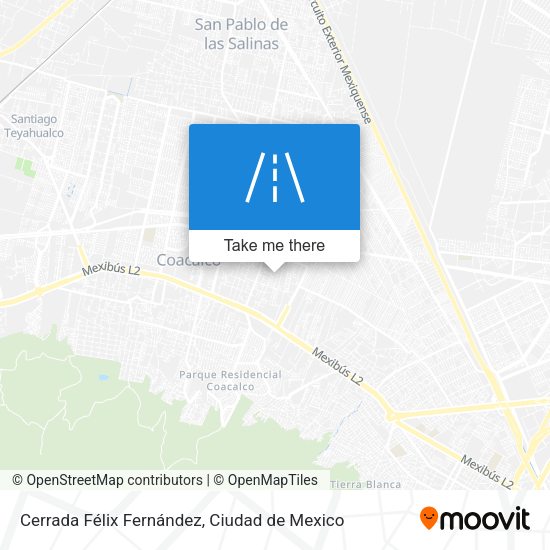 Cerrada Félix Fernández map