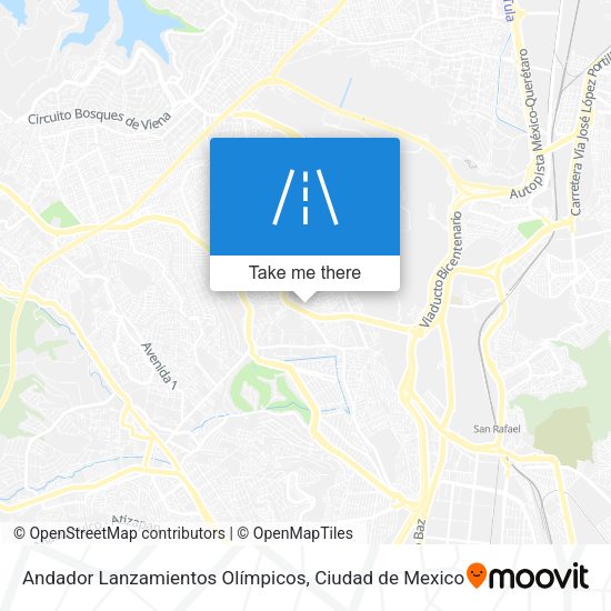 Mapa de Andador Lanzamientos Olímpicos