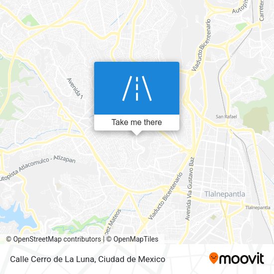 Mapa de Calle Cerro de La Luna
