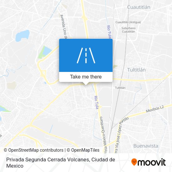 Mapa de Privada Segunda Cerrada Volcanes