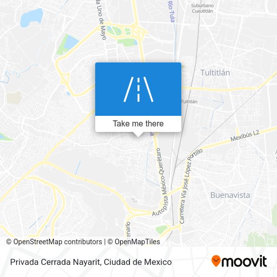 Mapa de Privada Cerrada Nayarit
