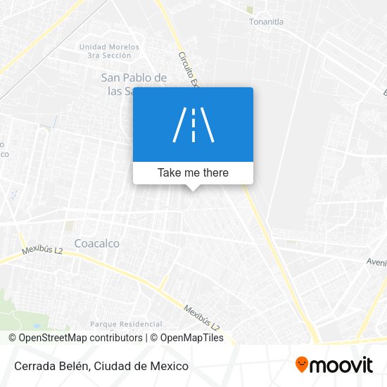 Cerrada Belén map
