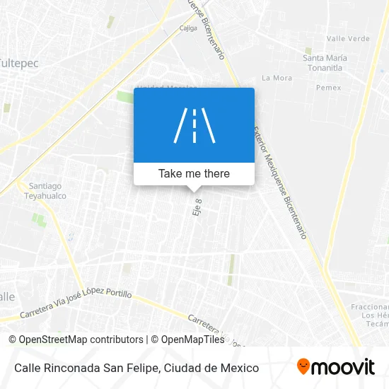 Calle Rinconada San Felipe map