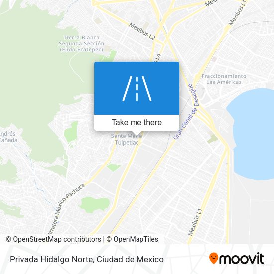 Mapa de Privada Hidalgo Norte