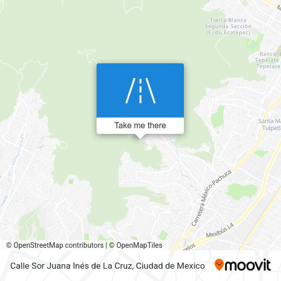 Calle Sor Juana Inés de La Cruz map