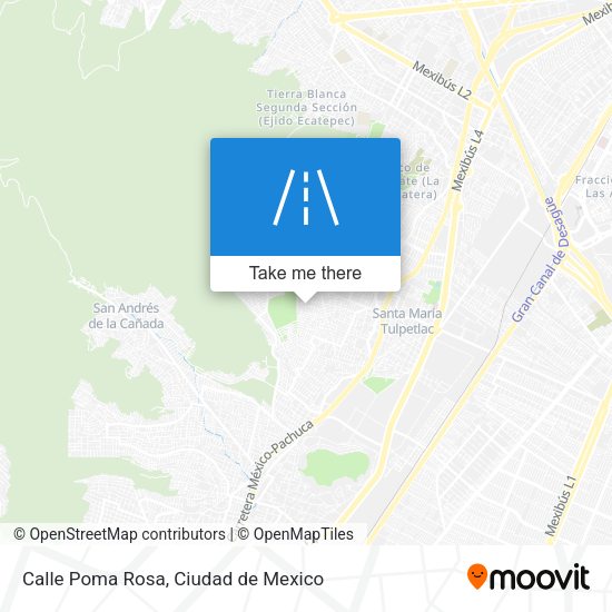 Mapa de Calle Poma Rosa