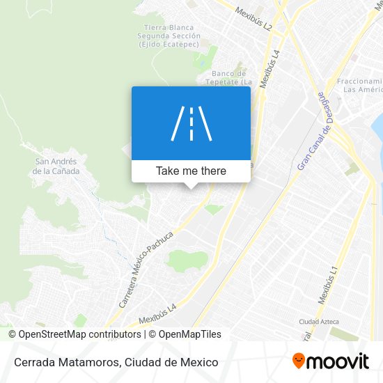 Mapa de Cerrada Matamoros