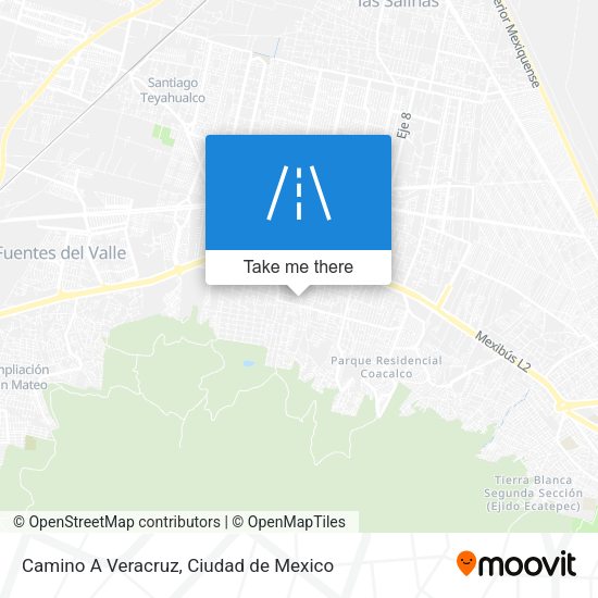 Camino A Veracruz map