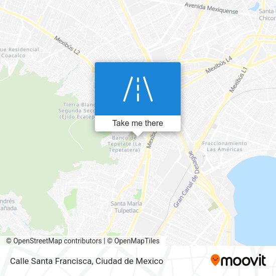 Calle Santa Francisca map