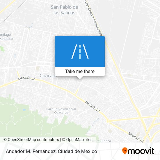 Andador M. Fernández map