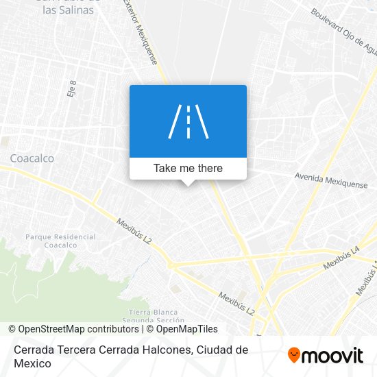 Cerrada Tercera Cerrada Halcones map