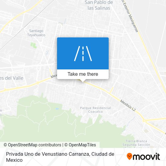 Privada Uno de Venustiano Carranza map