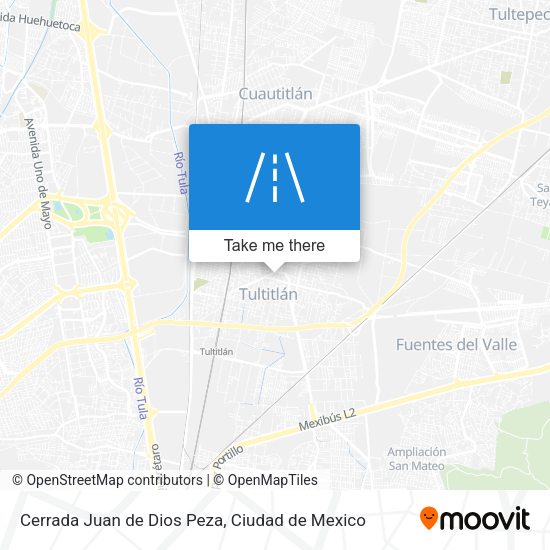 Cerrada Juan de Dios Peza map