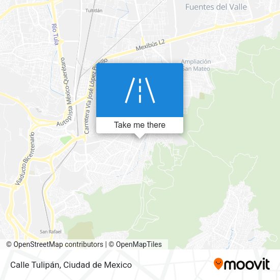 Calle Tulipán map