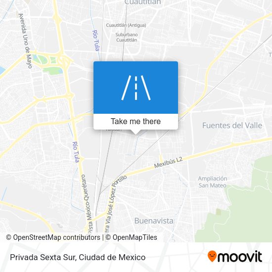 Privada Sexta Sur map